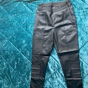 adidas leather trousers